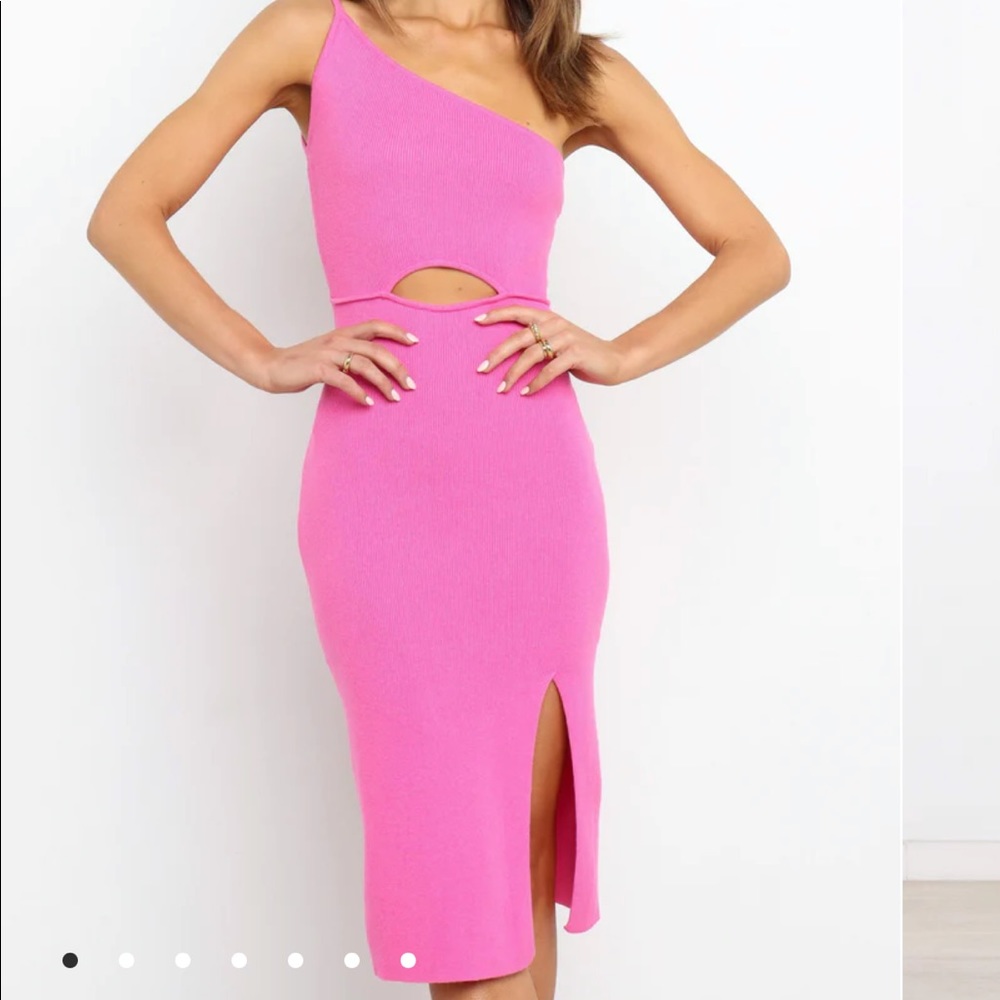 Petal & Pup Pink Dress - one shoulder